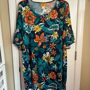 Ruby Rd Tropical Dress Sz 2X